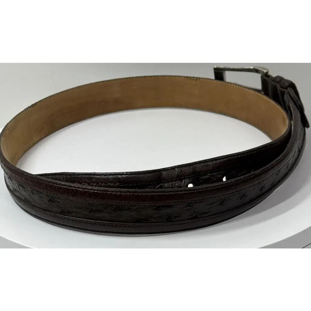 Mezlan Genuine Ostrich Belt, Men's, Size 42